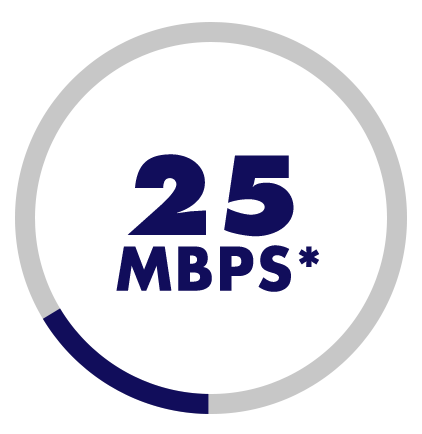 GRTI Internet Speed 25 MBPS