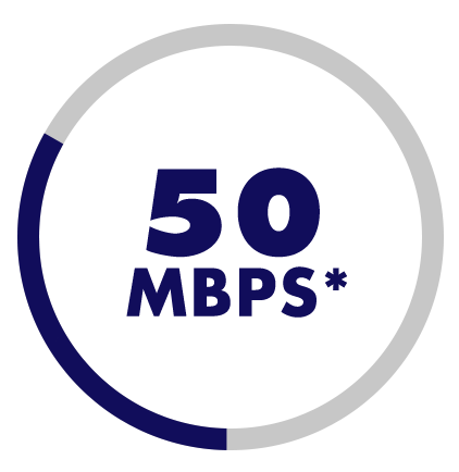 GRTI Internet Speed 50 MBPS